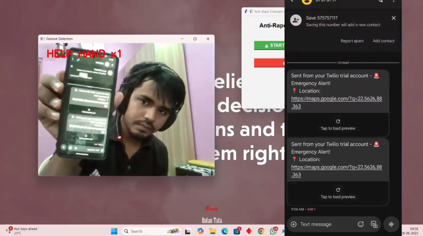 AI-Based Anti-Rape Defense